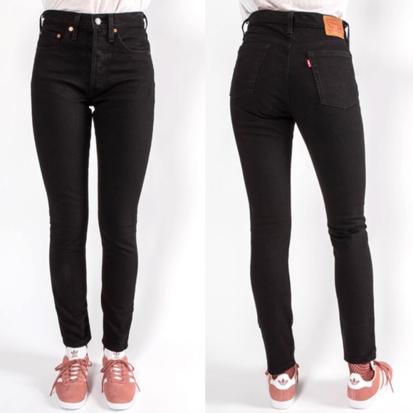 levi's 501 skinny black slate